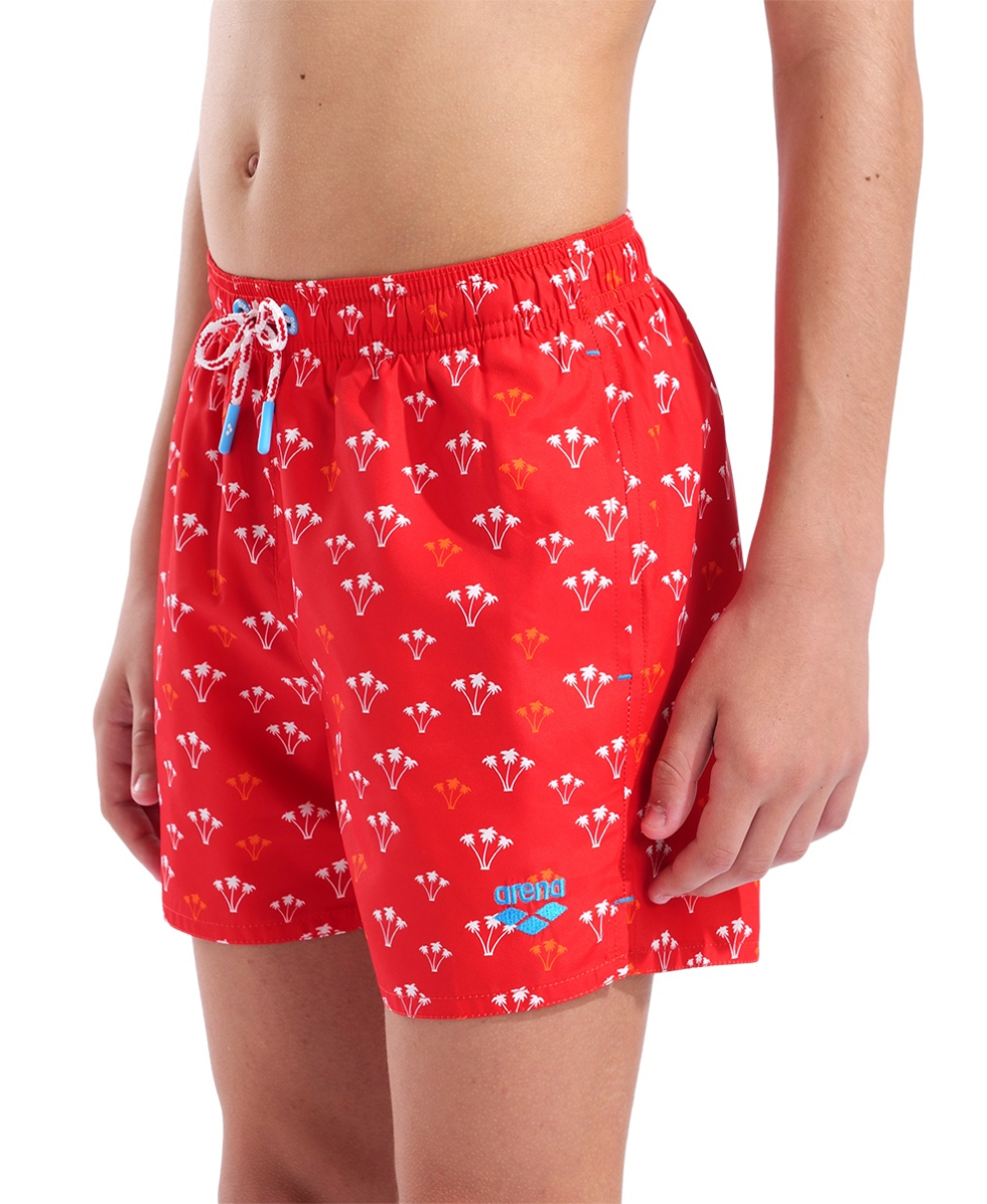 ARENA - COSTUME SHORT JUNIOR - WATER PRINTS SHORT - 007186410 - RED PALMS