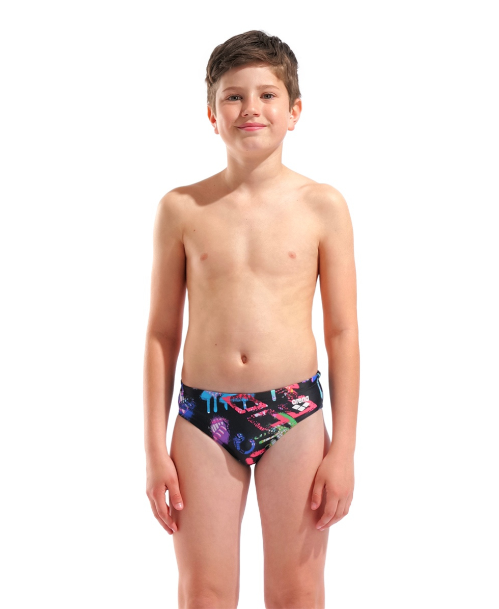 ARENA - COSTUME SLIP JUNIOR - GRAFFITI - 010303550 - BLACK/MULTI BLACK