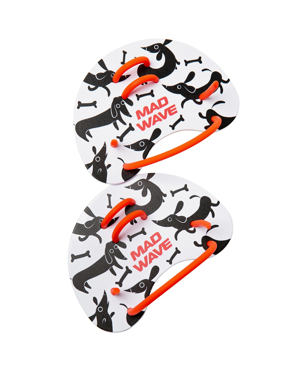 MAD WAVE - PALETTE - FINGER FUN PADDLES - M074303008W - WHITE/ORANGE