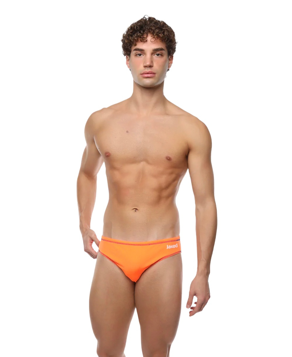 JAKED - COSTUME SLIP MILANO - JWNUU05001 - FLUO ORANGE/BLUE