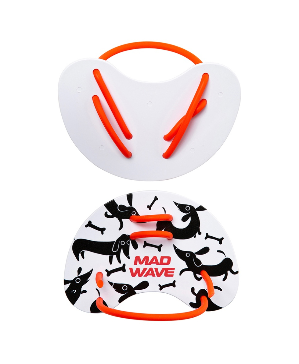 MAD WAVE - PALETTE - FINGER FUN PADDLES - M074303008W - WHITE/ORANGE