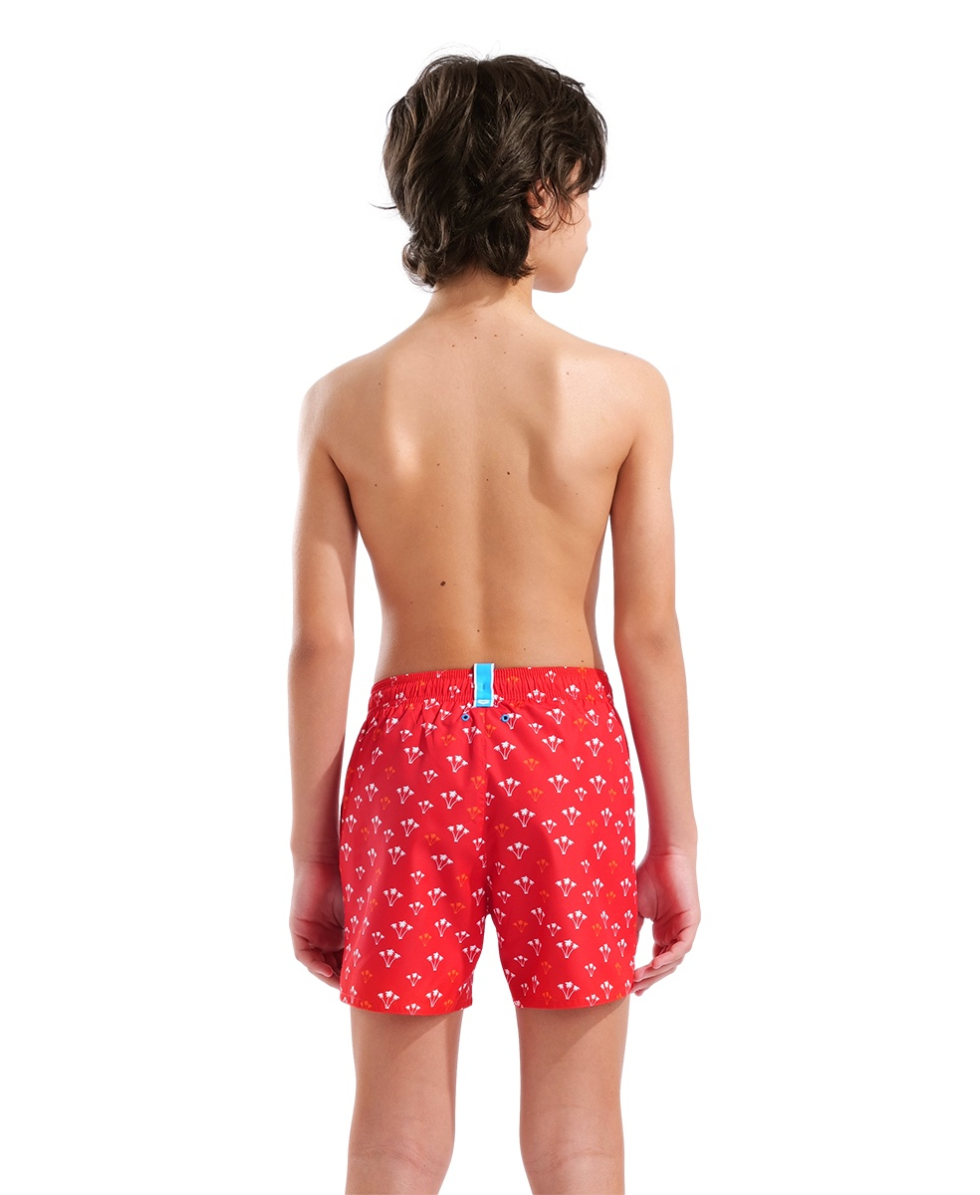 ARENA - COSTUME SHORT JUNIOR - WATER PRINTS SHORT - 007186410 - RED PALMS