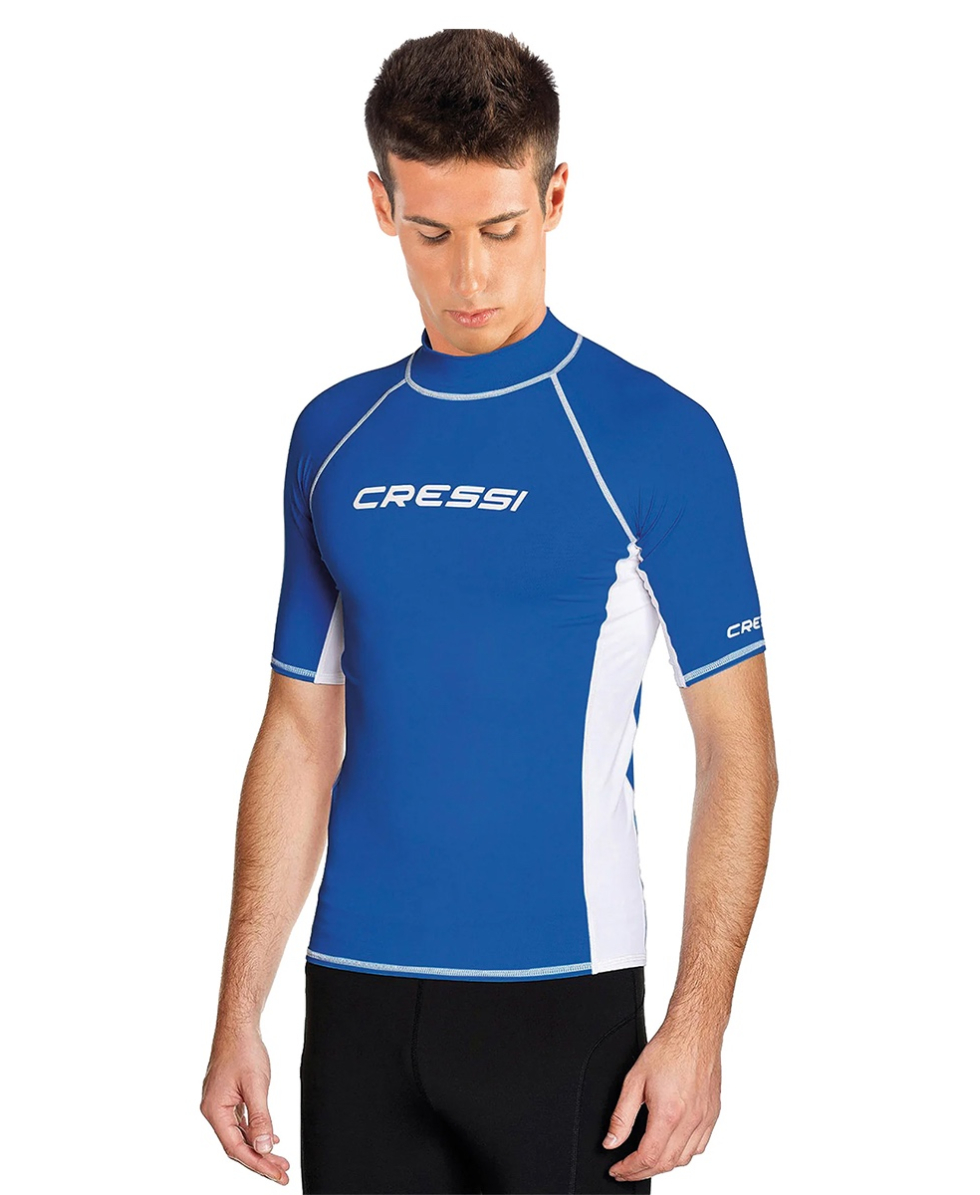 CRESSI - MAGLIA UOMO RASHGUARD IN LYCRA SPF40 - LW47660 - BLUE