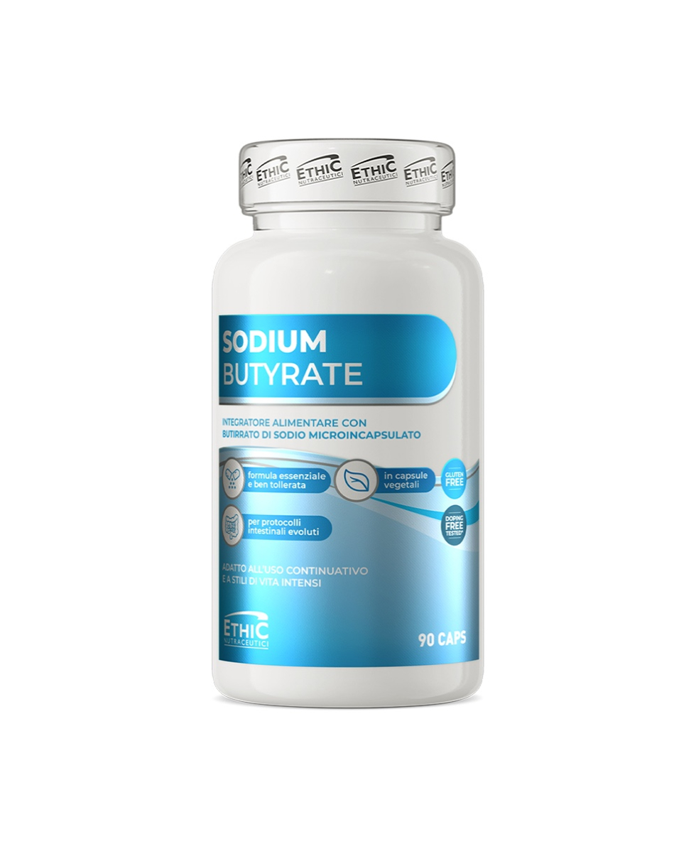 ETHIC SPORT - SODIUM BUTYRATE - SUPPORTO NUTRIZIONALE PER L’INTESTINO - 90 CAPS