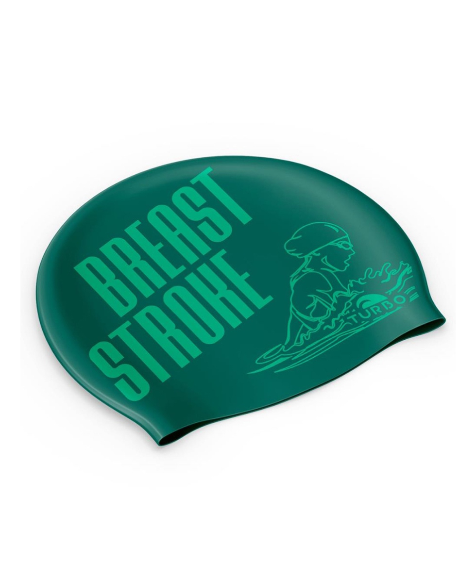 TURBO - CUFFIA SILICONE ADULTO - BREAST STROKE - 9702307/8000 - GREEN