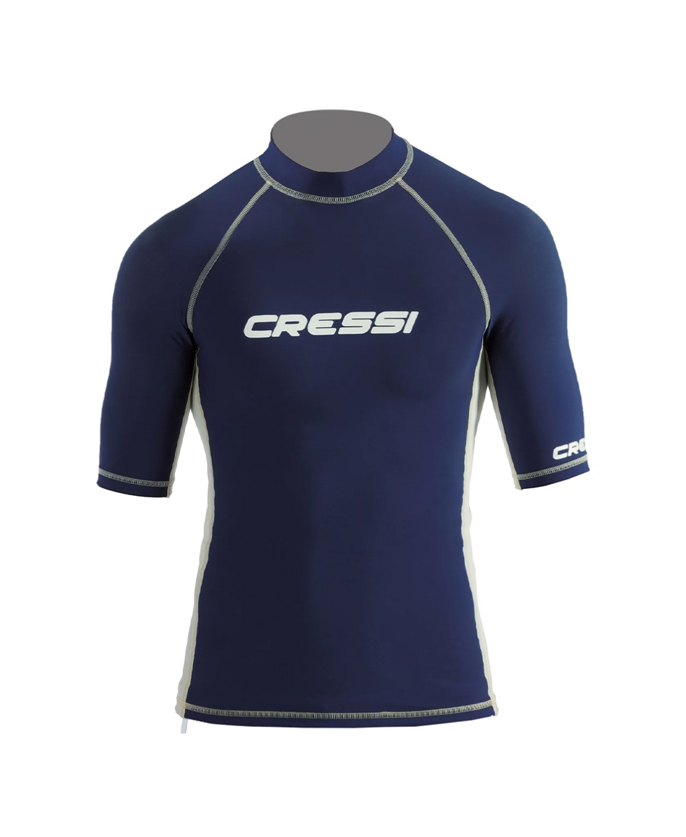 CRESSI - MAGLIA UOMO RASHGUARD IN LYCRA SPF40 - XLW47672 - NAVY
