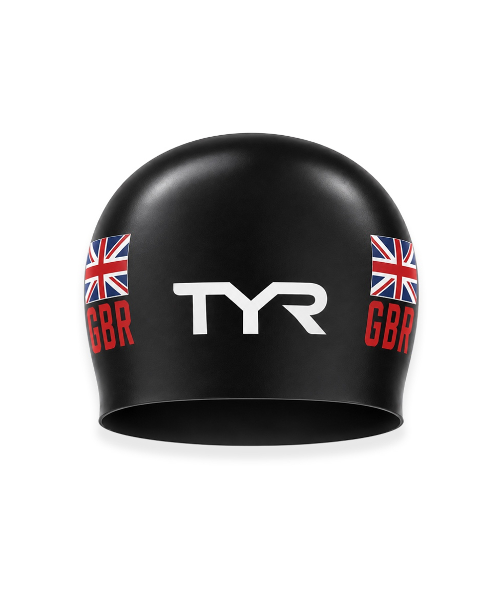 TYR - CUFFIA DA GARA - GBR OFFICIAL RACE CAP - BLACK