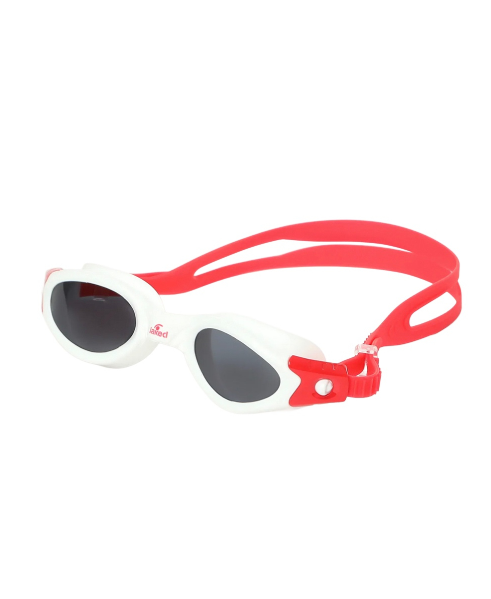JAKED - OCCHIALINO ATLANTIC POLARIZED - JKOI9YY01S - WHITE/RED, SMOKE LENS