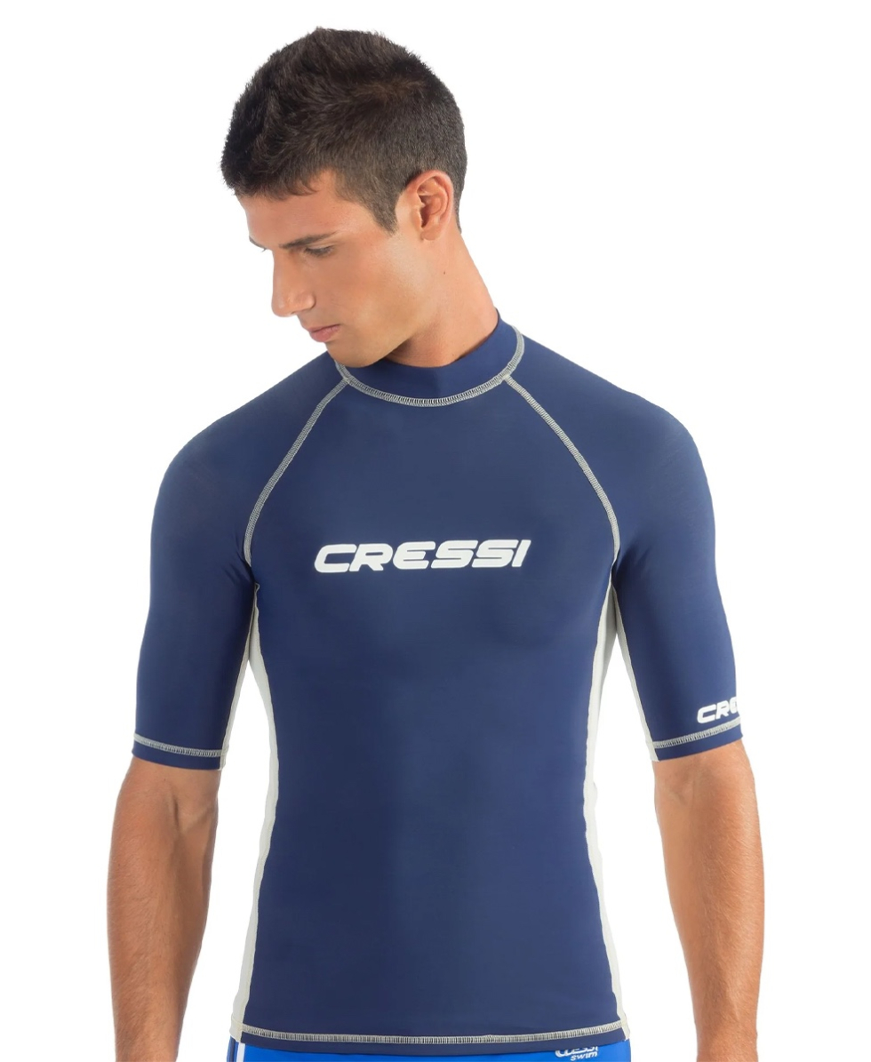 CRESSI - MAGLIA UOMO RASHGUARD IN LYCRA SPF40 - XLW47672 - NAVY