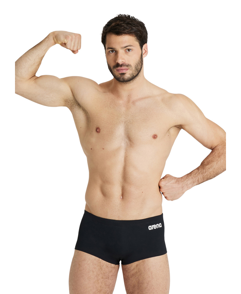 ARENA - COSTUME BOXER - TEAM LOW WAIST SHORT SOLID - 004775550 - BLACK