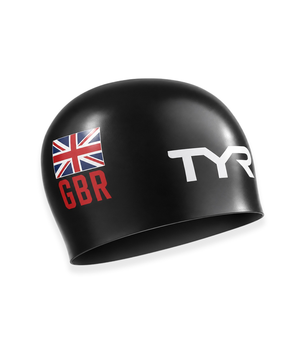 TYR - CUFFIA DA GARA - GBR OFFICIAL RACE CAP - BLACK