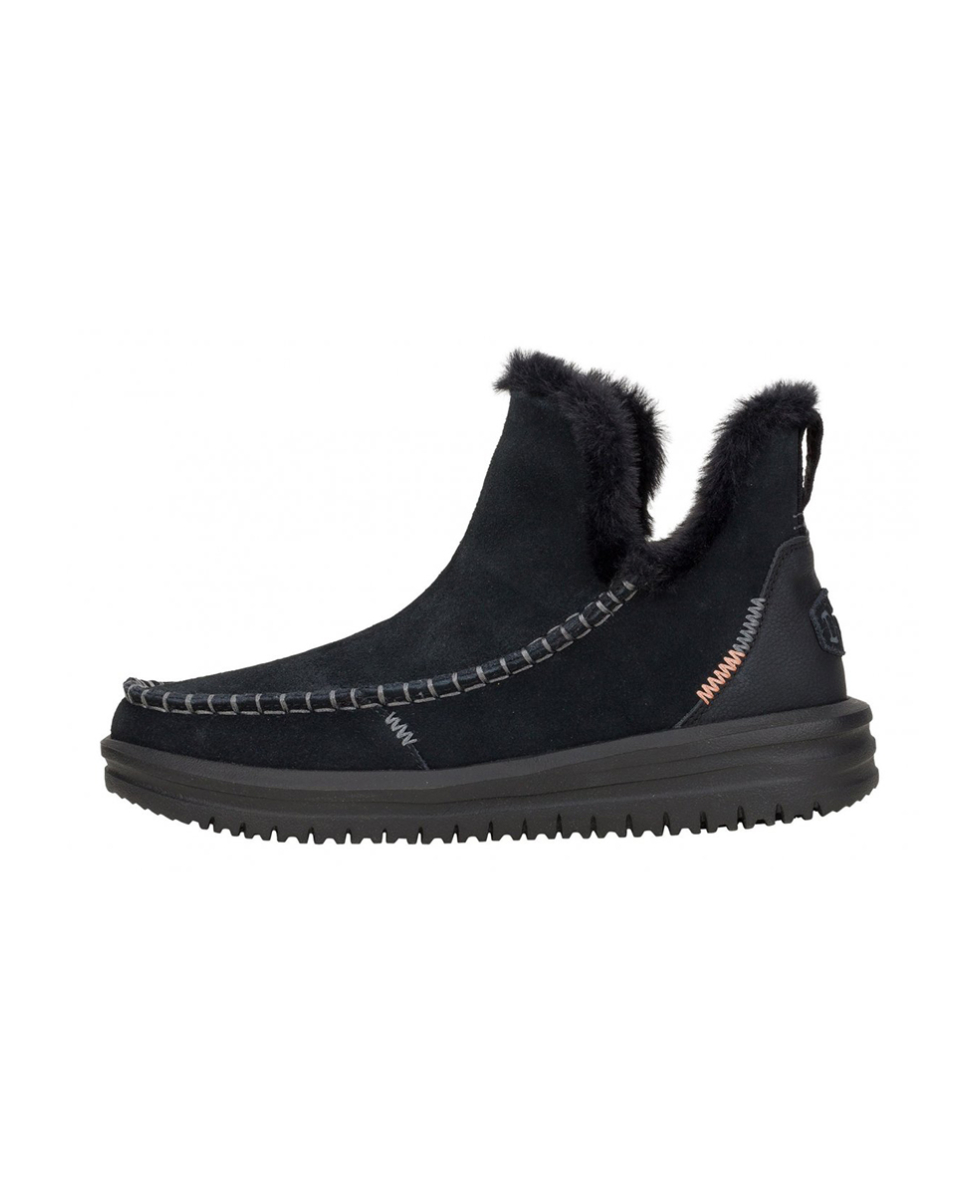 DUDE - SCARPA DONNA - CAMDEN SUEDE - 42028-060 - BLACK