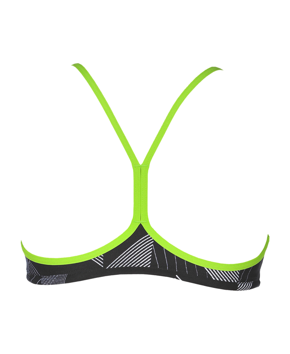 ARENA - COSTUME TOP FASCIA - BANDEAU BE - 001109506 - BLACKMULTI/LEAF - MAXLIFE