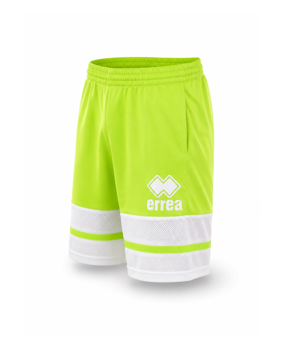 ERREA - PANTALONCINO UOMO SHORTS - R17P1H0Z05790 - FLUO GREEN/WHITE