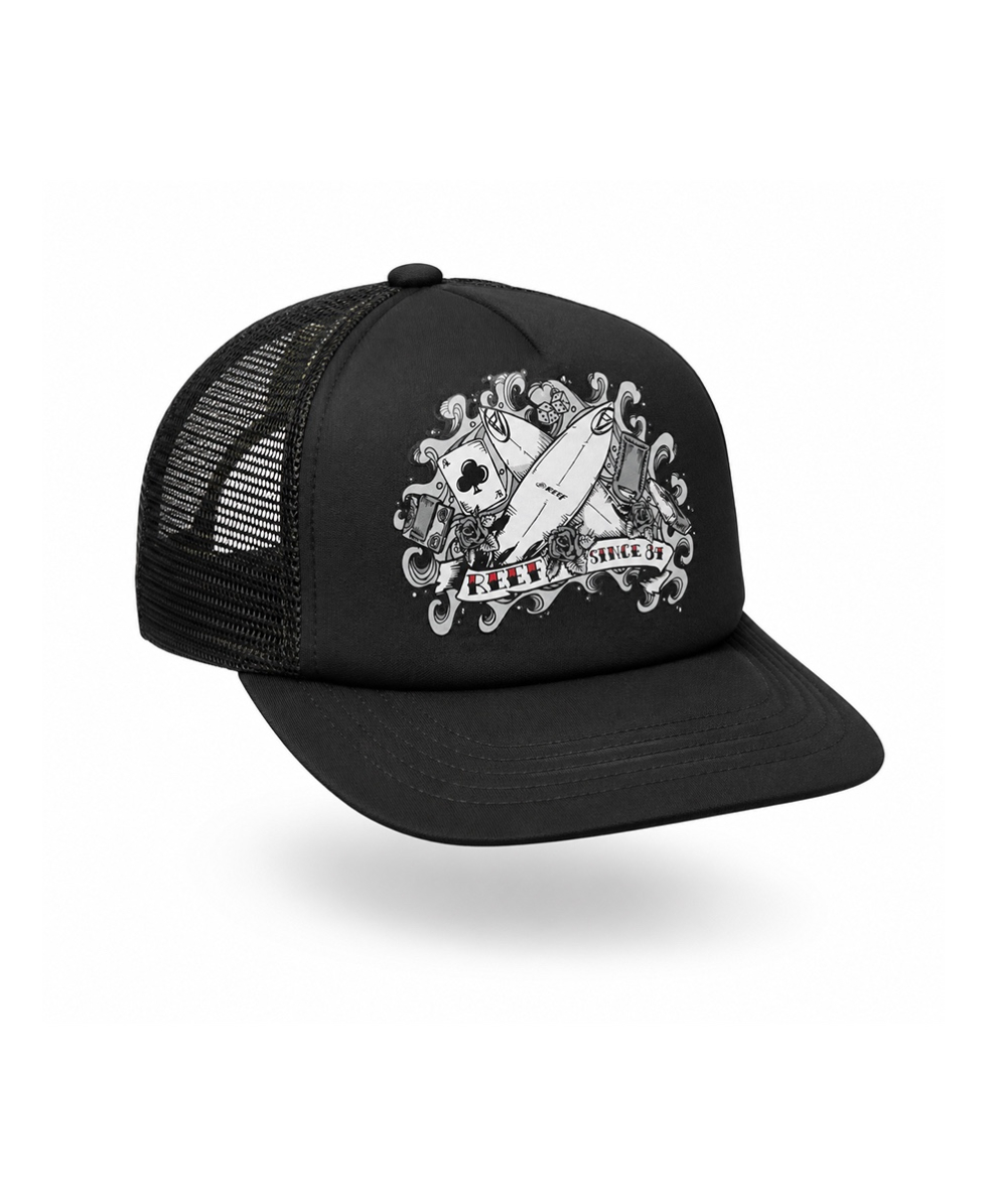 REEF - BERRETTO - CAPPELLO CON VISIERA - TATTOO - NERO