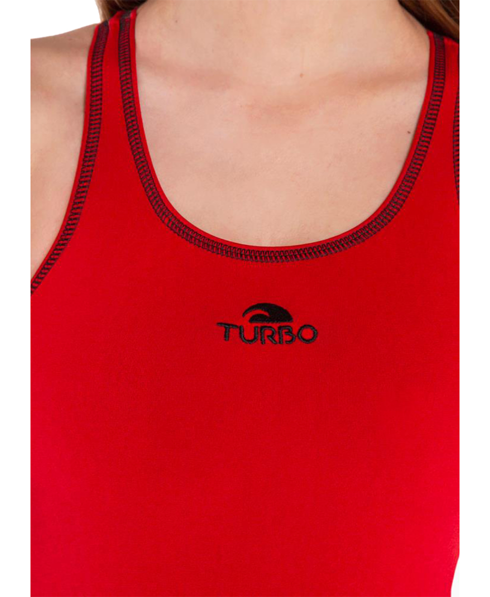 TURBO - COSTUME INTERO - COMFORT LISO  - TIR. LARGO - 893481/0008 - RED