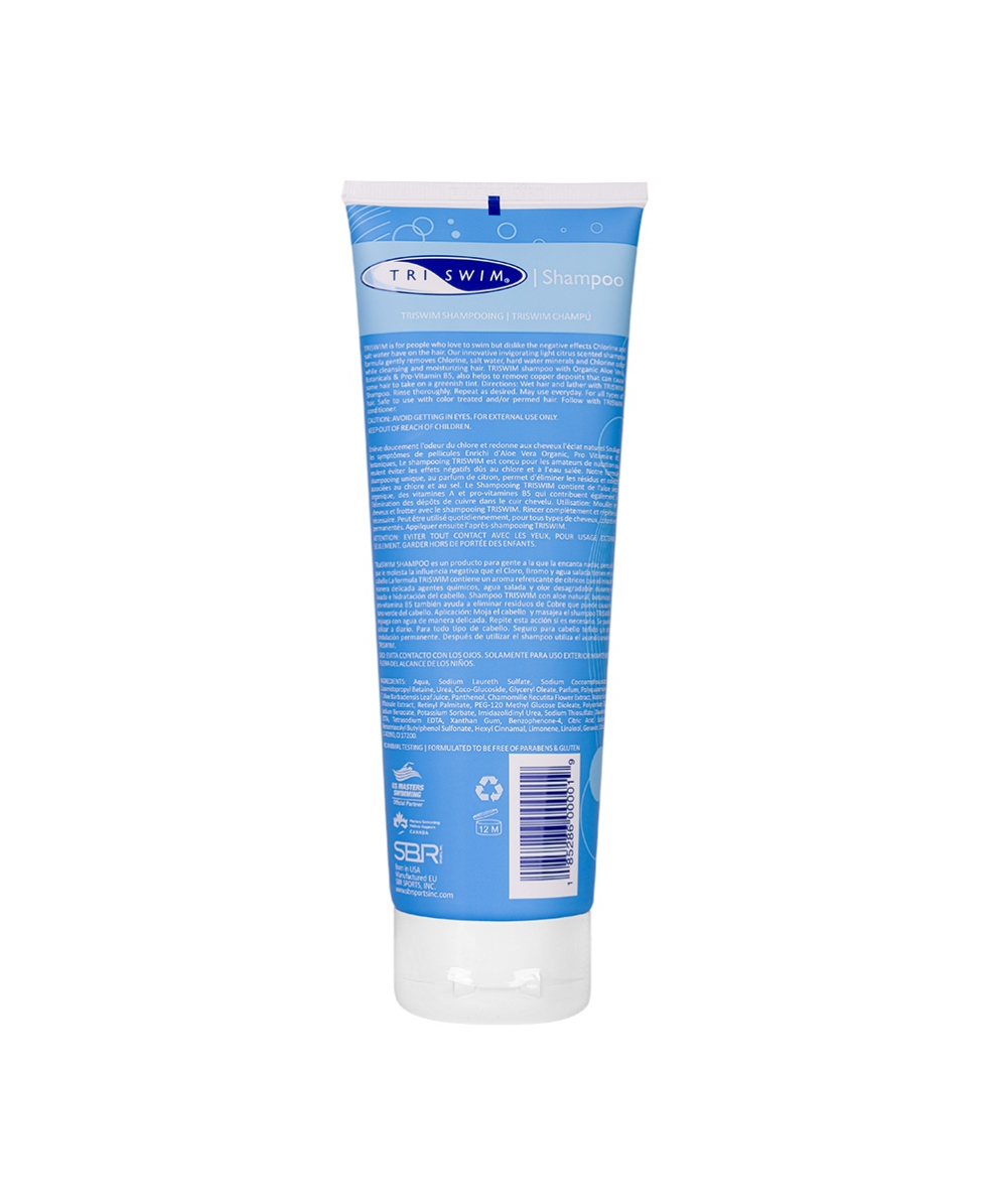 TRISWIM - CHLORINE REMOVAL SHAMPOO FOR SWIMMERS - 250ml - LIME & MANGO