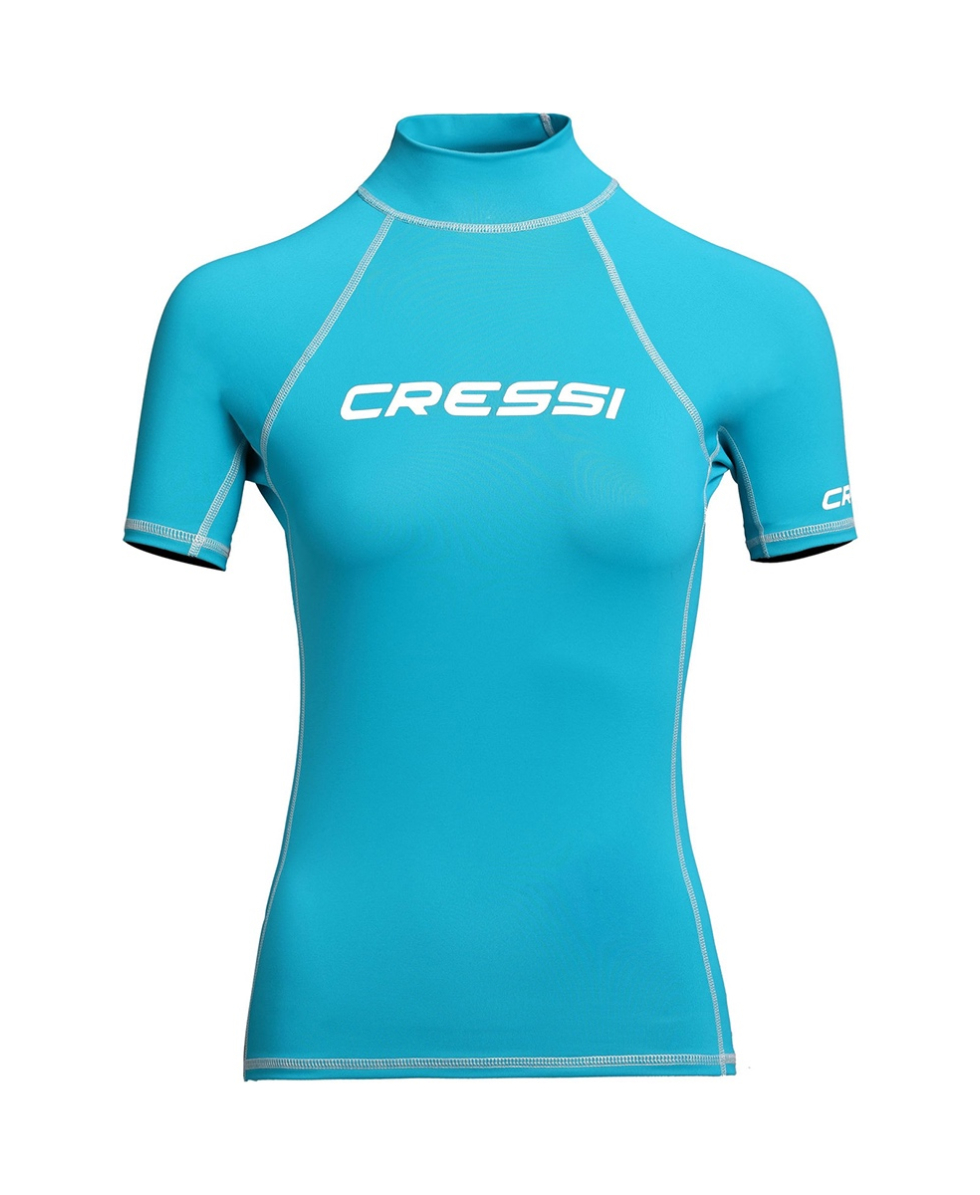 CRESSI - MAGLIA DONNA RASHGUARD IN LYCRA SPF40 - XLW47410 - AQUAMARINE
