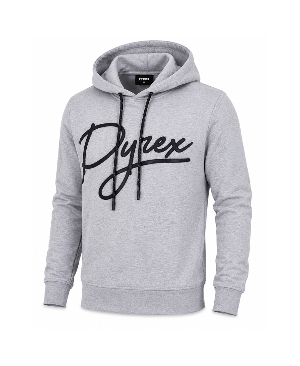 PYREX - FELPA CAPPUCCIO UOMO - 19IPB40360 - MELANGE GREY