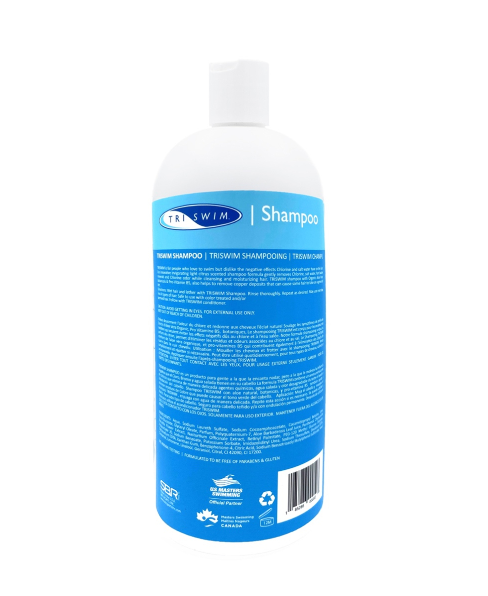 TRISWIM - CHLORINE REMOVAL SHAMPOO FOR SWIMMERS - 946ml - LIME & TROPICAL MANGO