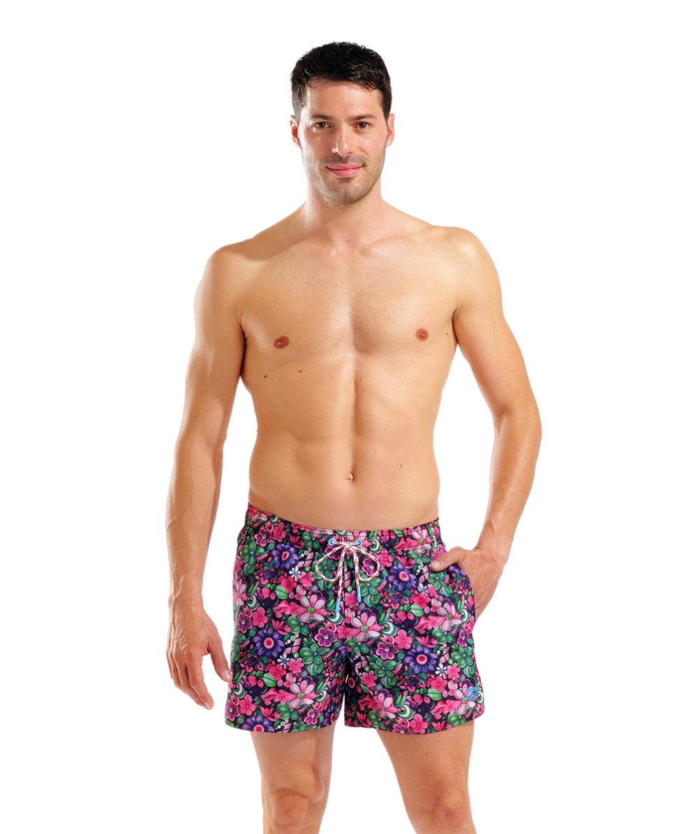 ARENA - COSTUME SHORT - WATER PRINTS BEACH SHORT - 007159900 - FLOWERS