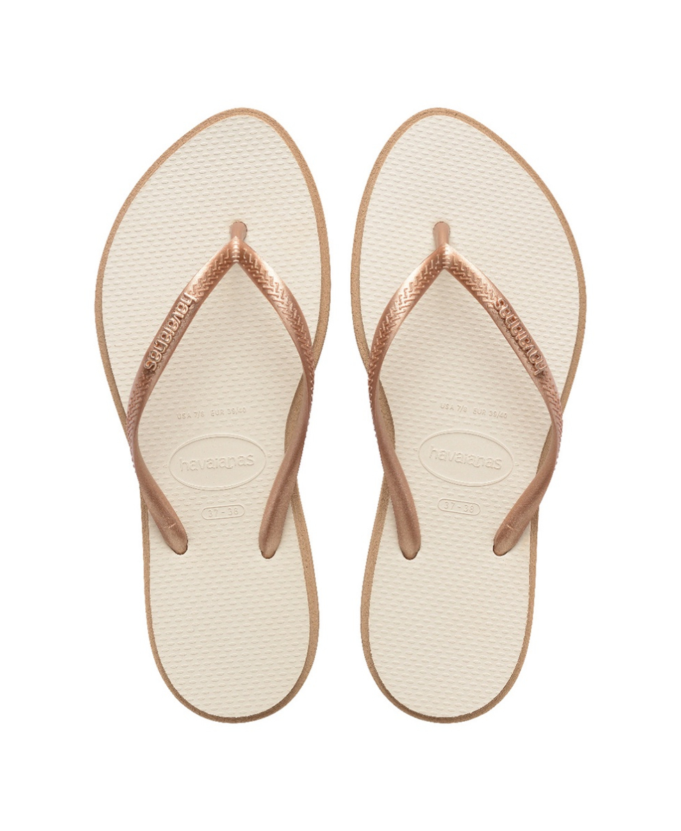 HAVAIANAS - INFRADITO DONNA - SLIM POINT - 4149584-6842 - ROSE GOLD/BEIGE