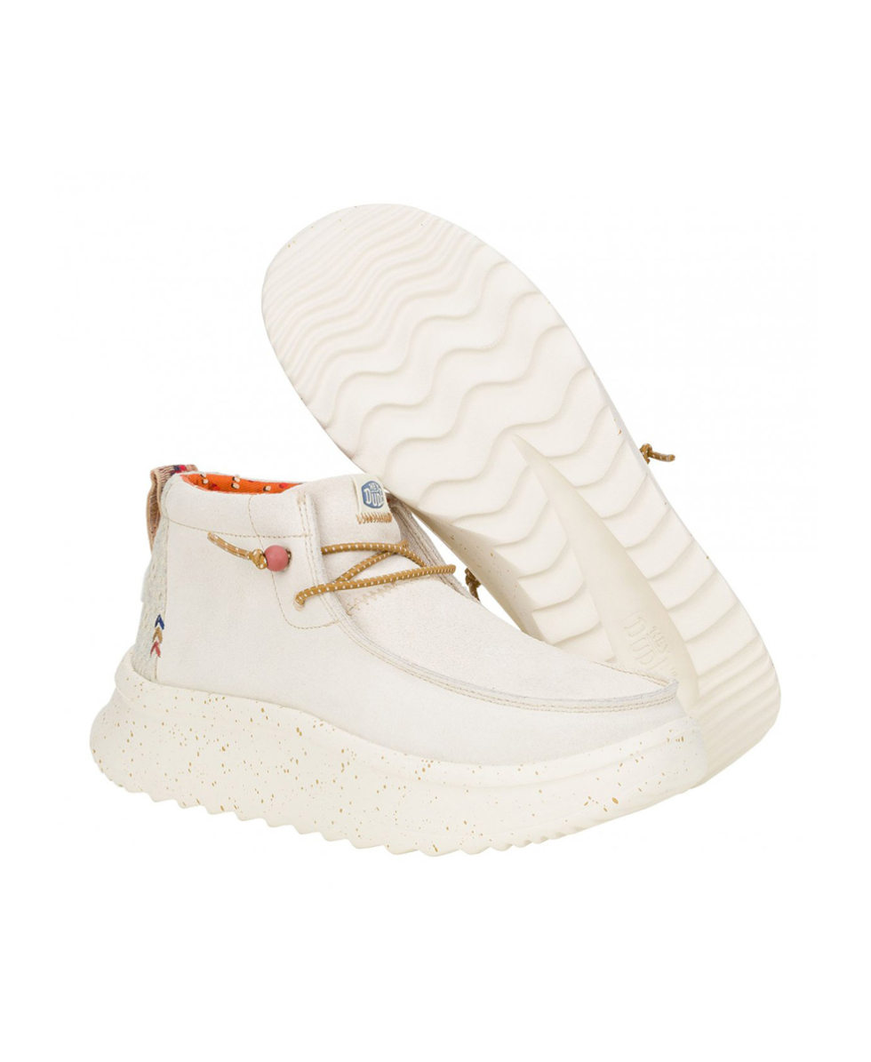 DUDE - SCARPA DONNA - WENDY PEAK HI SUEDE - 41951-105 - IVORY