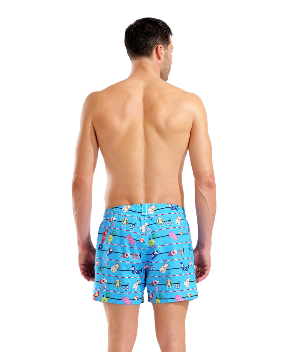 ARENA - COSTUME SHORT - WATER PRINTS BEACH SHORT - 007159805 - SWIMMING POOL