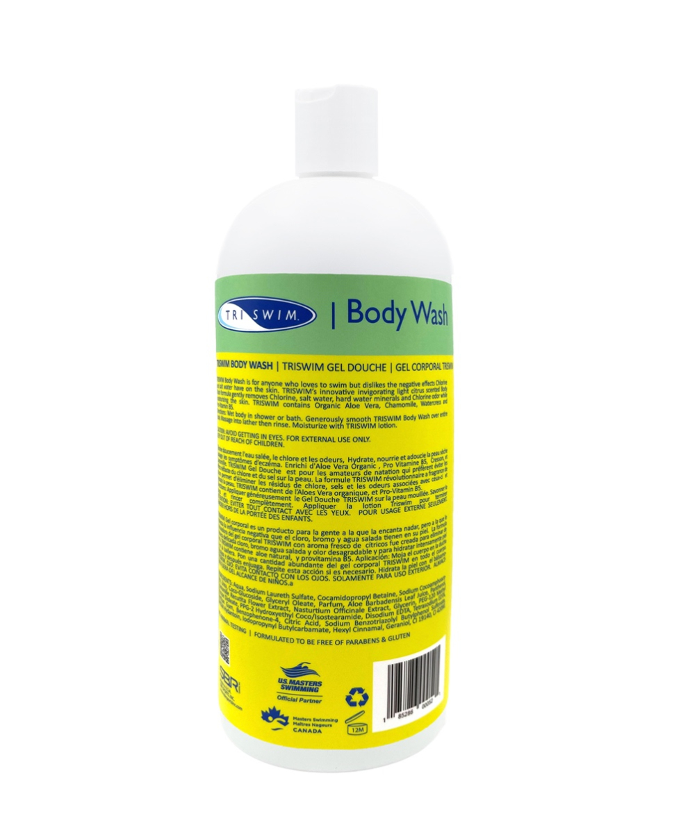 TRISWIM - CHLORINE REMOVAL BODY WASH FOR SWIMMERS - 946ml - LIME & TROPICAL MANGO
