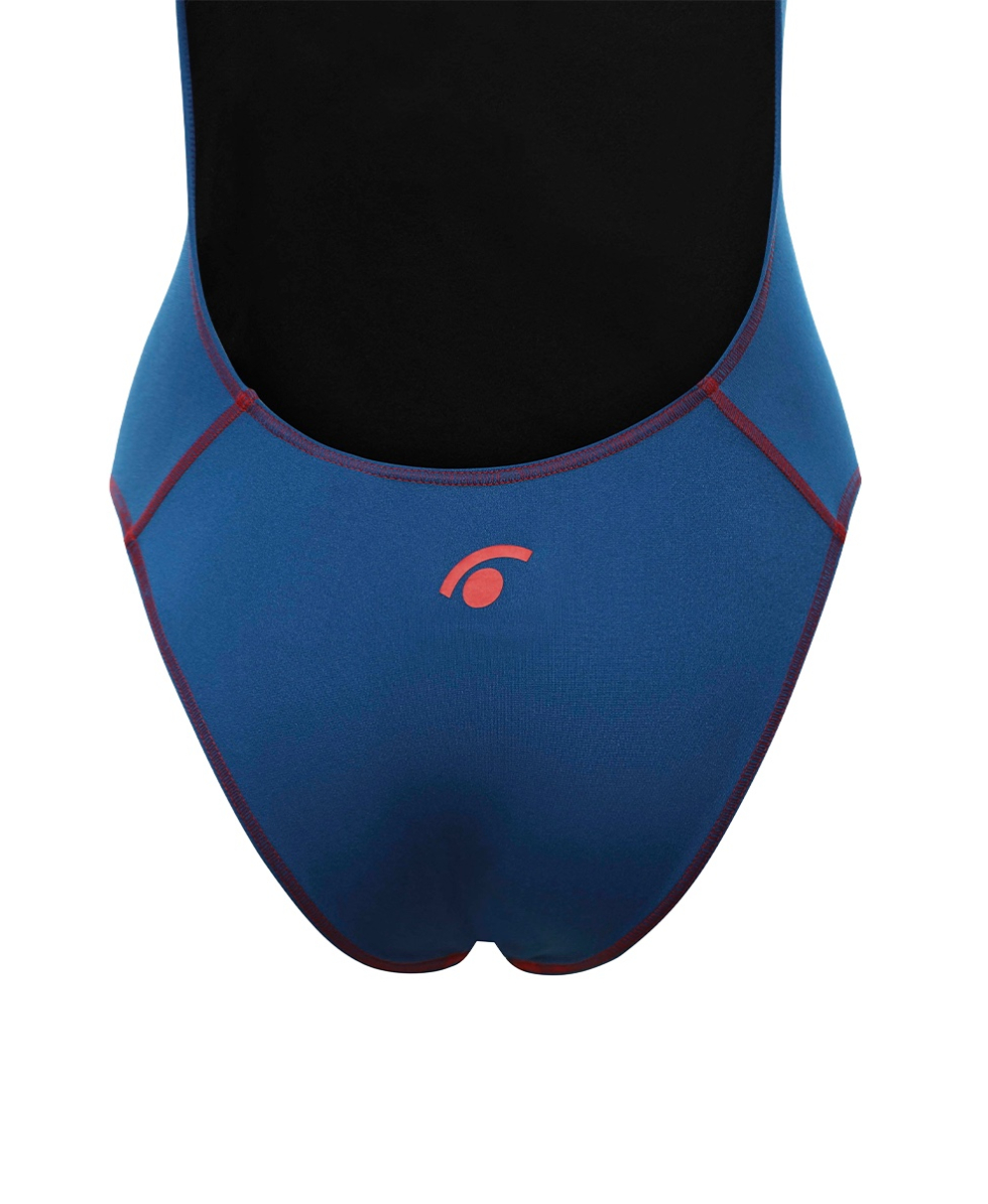JAKED - COSTUME INTERO MILANO THIN STRAP - JWNUD05005 - NAVY/RED