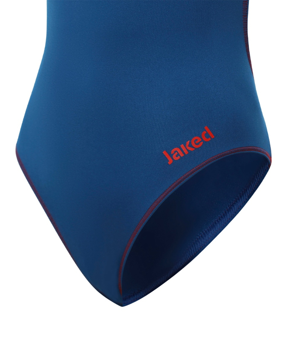 JAKED - COSTUME INTERO MILANO THIN STRAP - JWNUD05005 - NAVY/RED