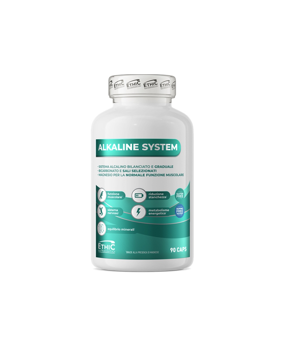 ETHIC SPORT - ALKALINE SYSTEM - PER LA NORMALE FUNZIONE MUSCOLARE - 90 TABS
