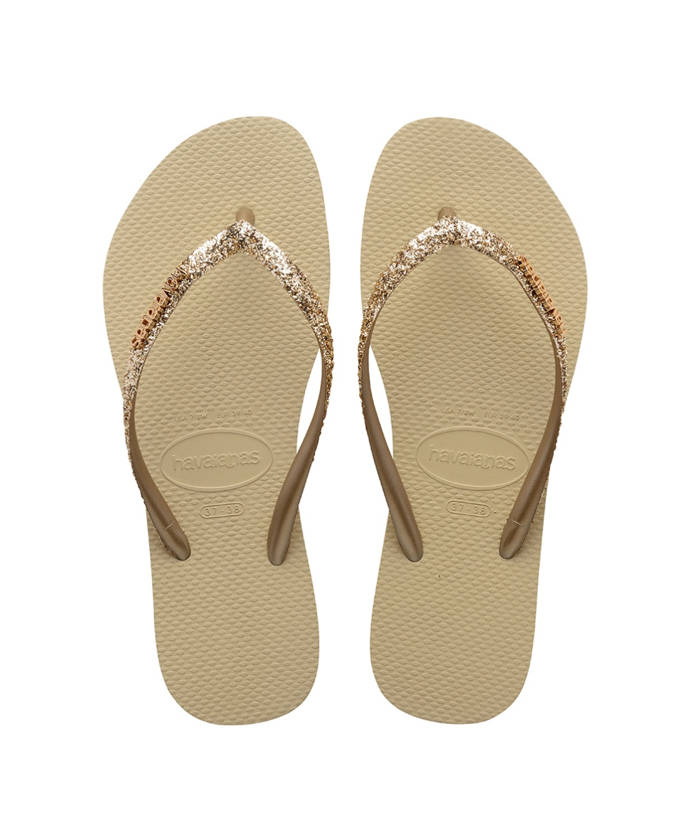 HAVAIANAS - INFRADITO DONNA - SLIM GLITTER II - 4146975-0154 - SAND GREY