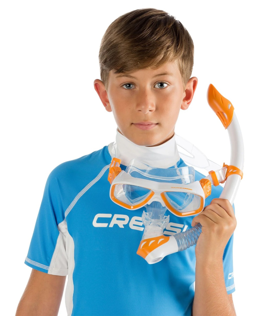 CRESSI - MAGLIA JUNIOR - RASHGUARD IN LYCRA SPF50 - LW47690 - BLUE