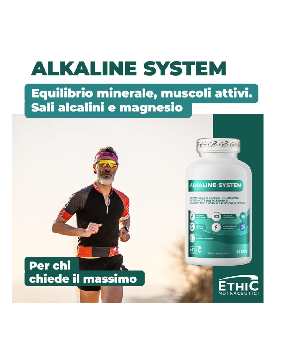 ETHIC SPORT - ALKALINE SYSTEM - PER LA NORMALE FUNZIONE MUSCOLARE - 90 TABS