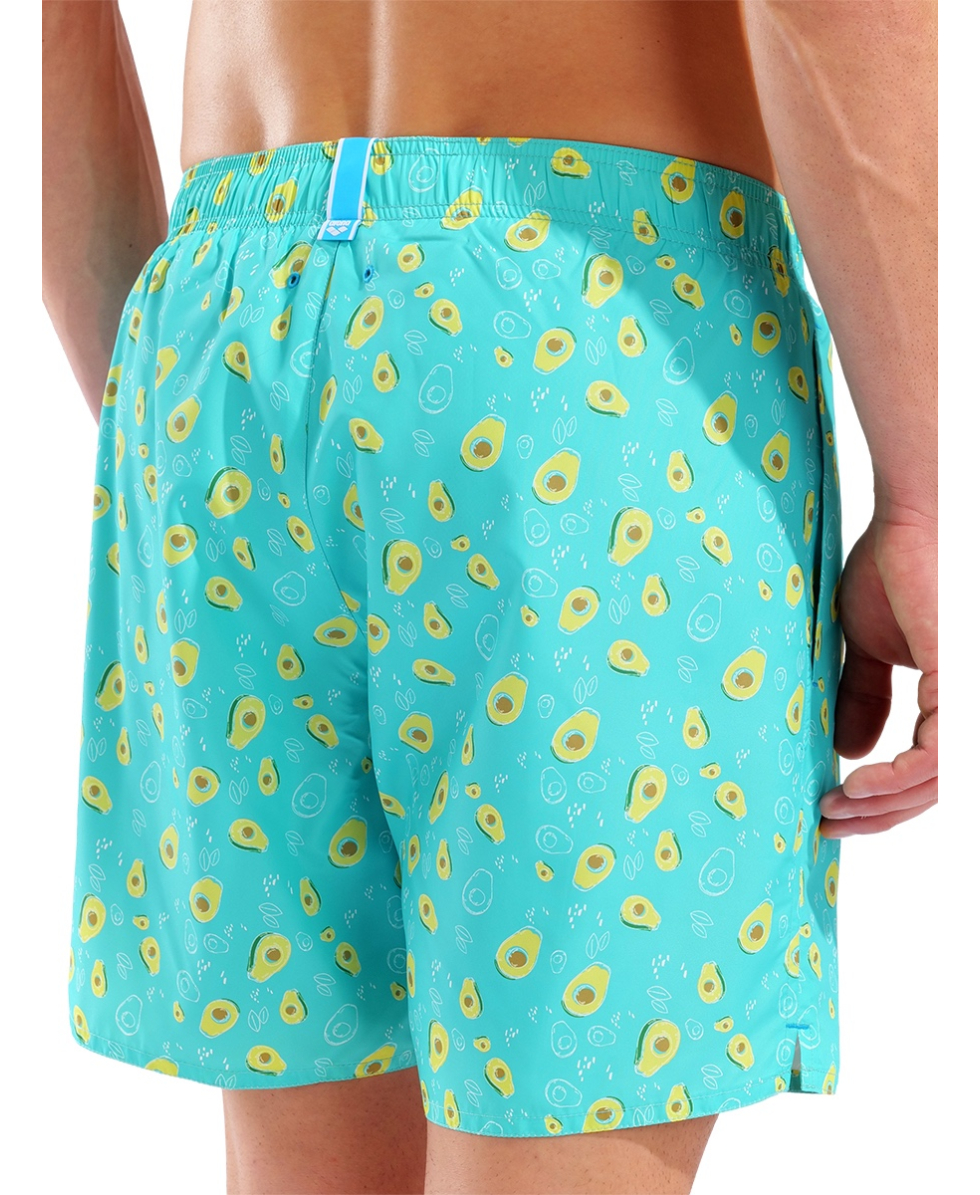 ARENA - COSTUME SHORT - WATER PRINTS BEACH SHORT - 007153860 - AVOCADO