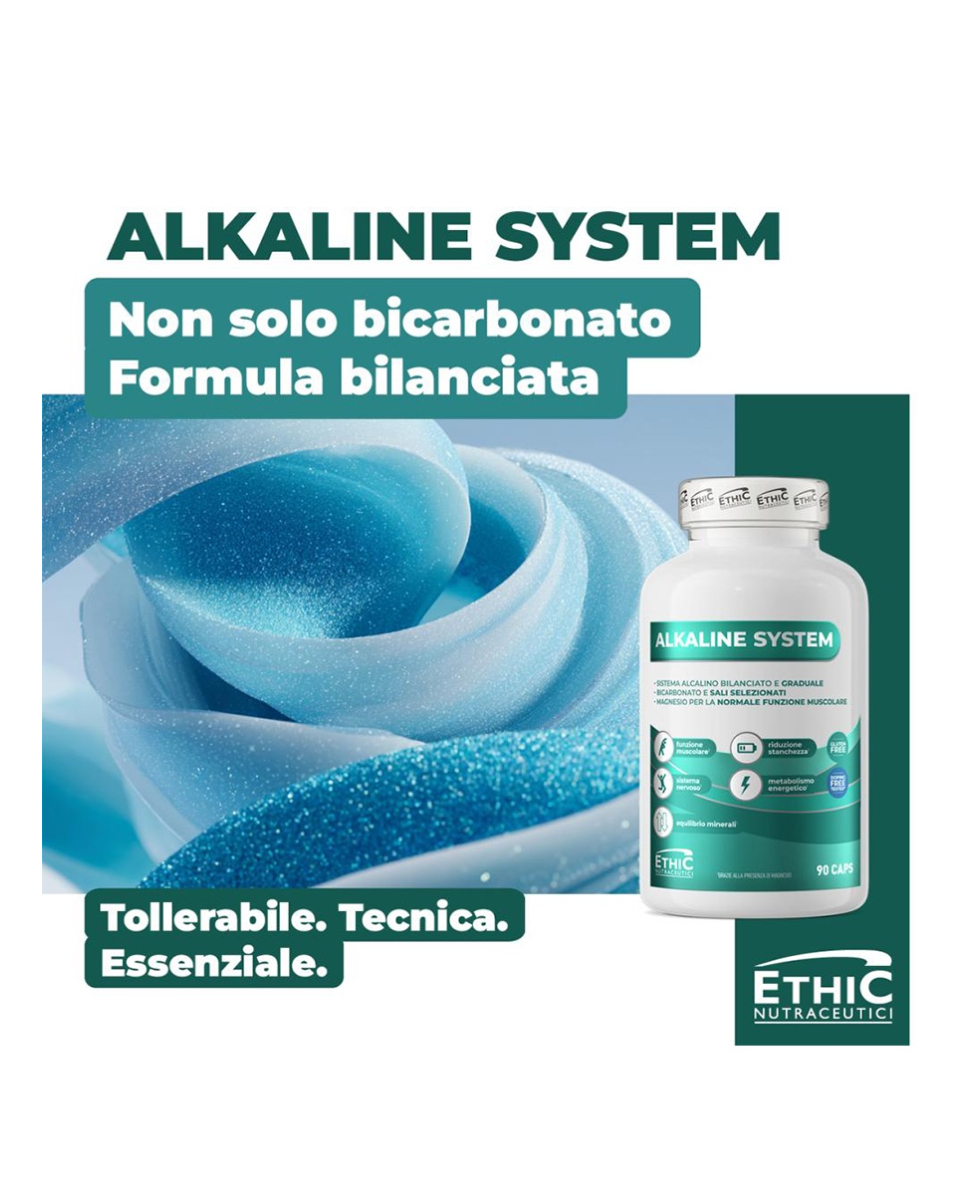 ETHIC SPORT - ALKALINE SYSTEM - PER LA NORMALE FUNZIONE MUSCOLARE - 90 TABS