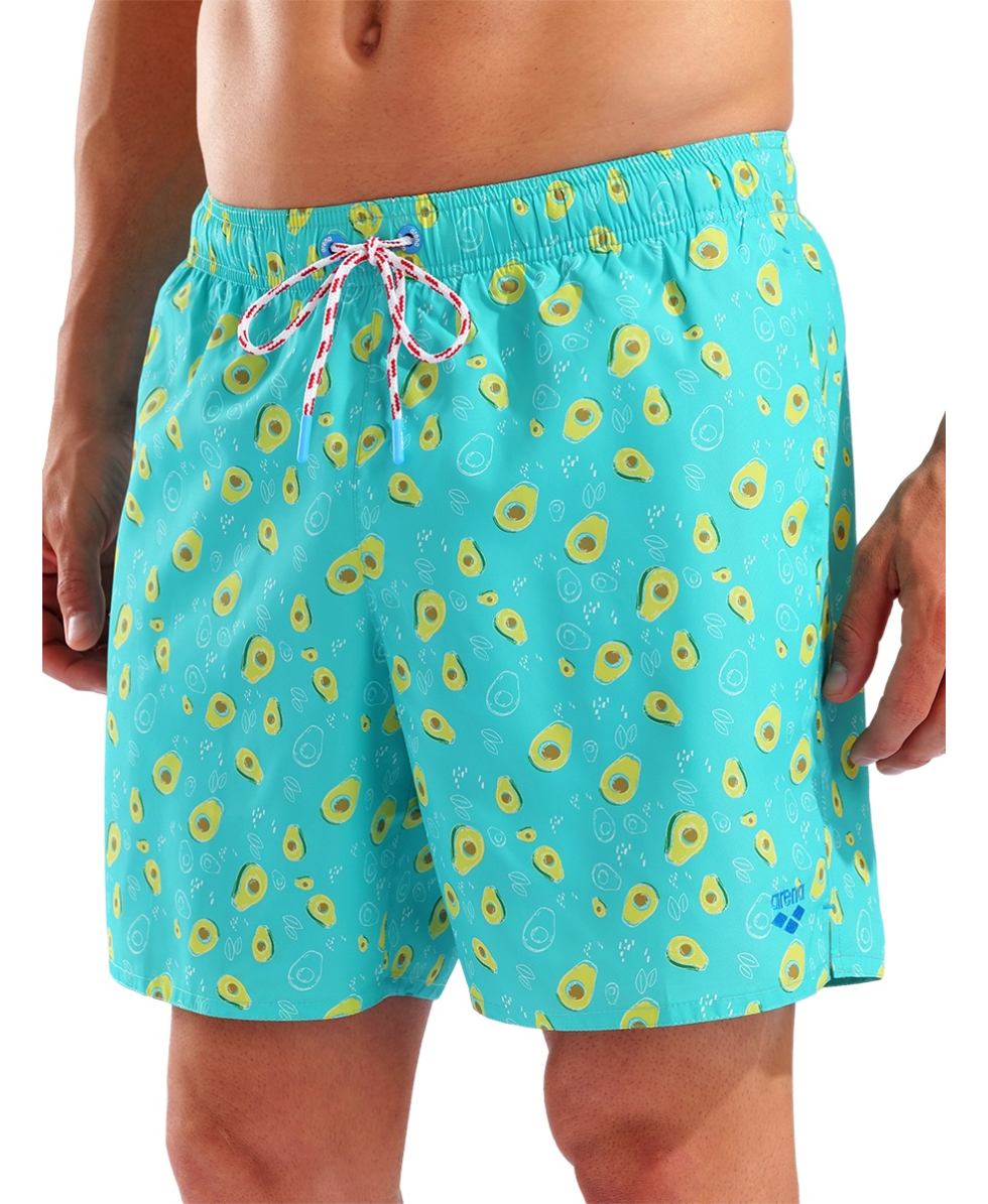 ARENA - COSTUME SHORT - WATER PRINTS BEACH SHORT - 007153860 - AVOCADO