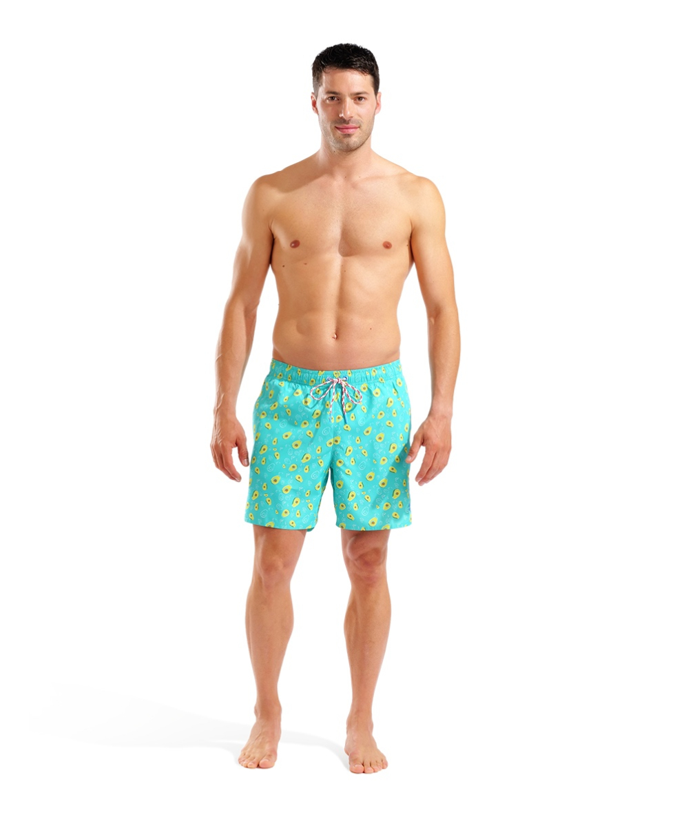 ARENA - COSTUME SHORT - WATER PRINTS BEACH SHORT - 007153860 - AVOCADO