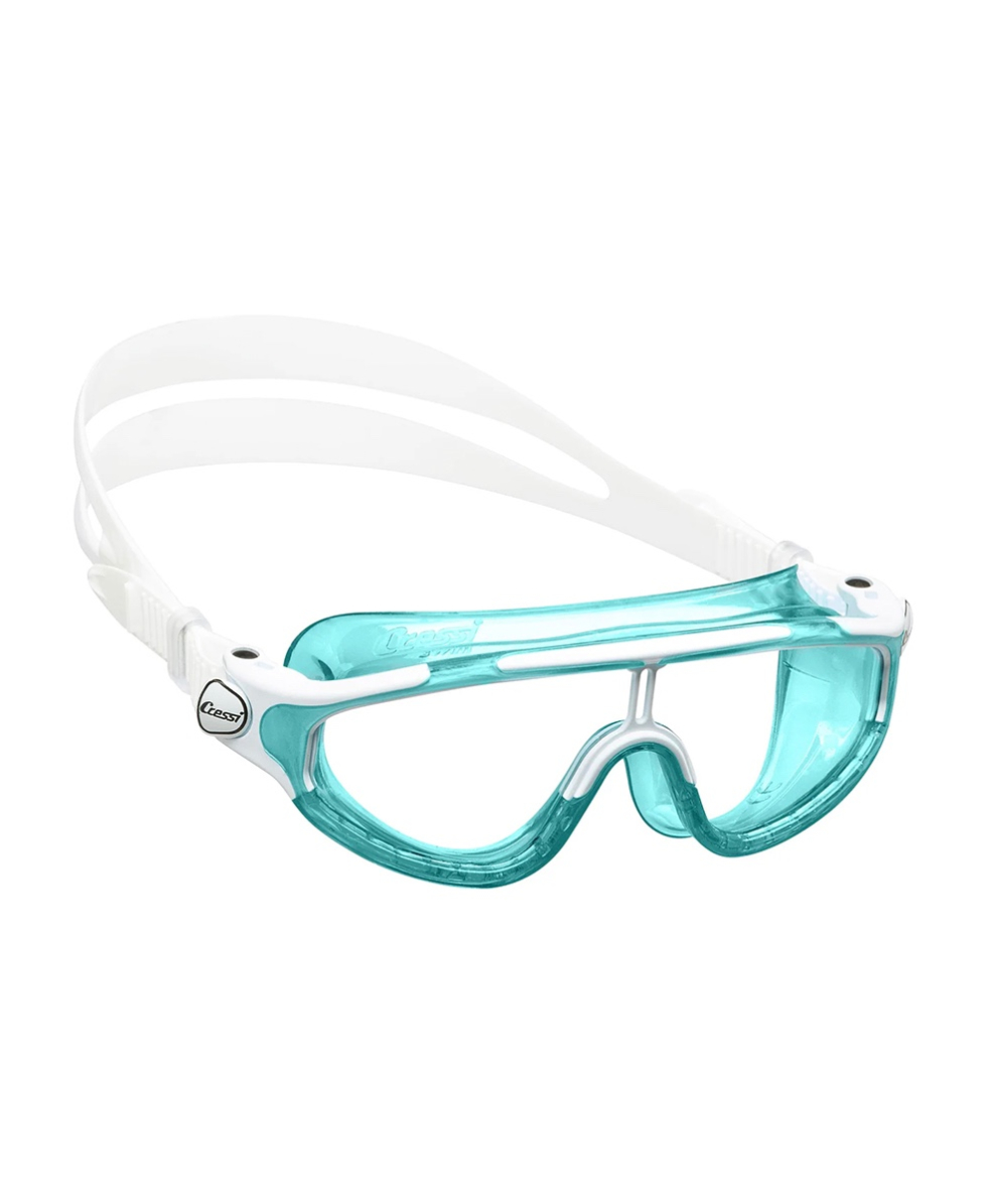 CRESSI - MASCHERA NUOTO JUNIOR - KING BALOO - DE203725 - AQUAMARINE, CLEAR LENSES