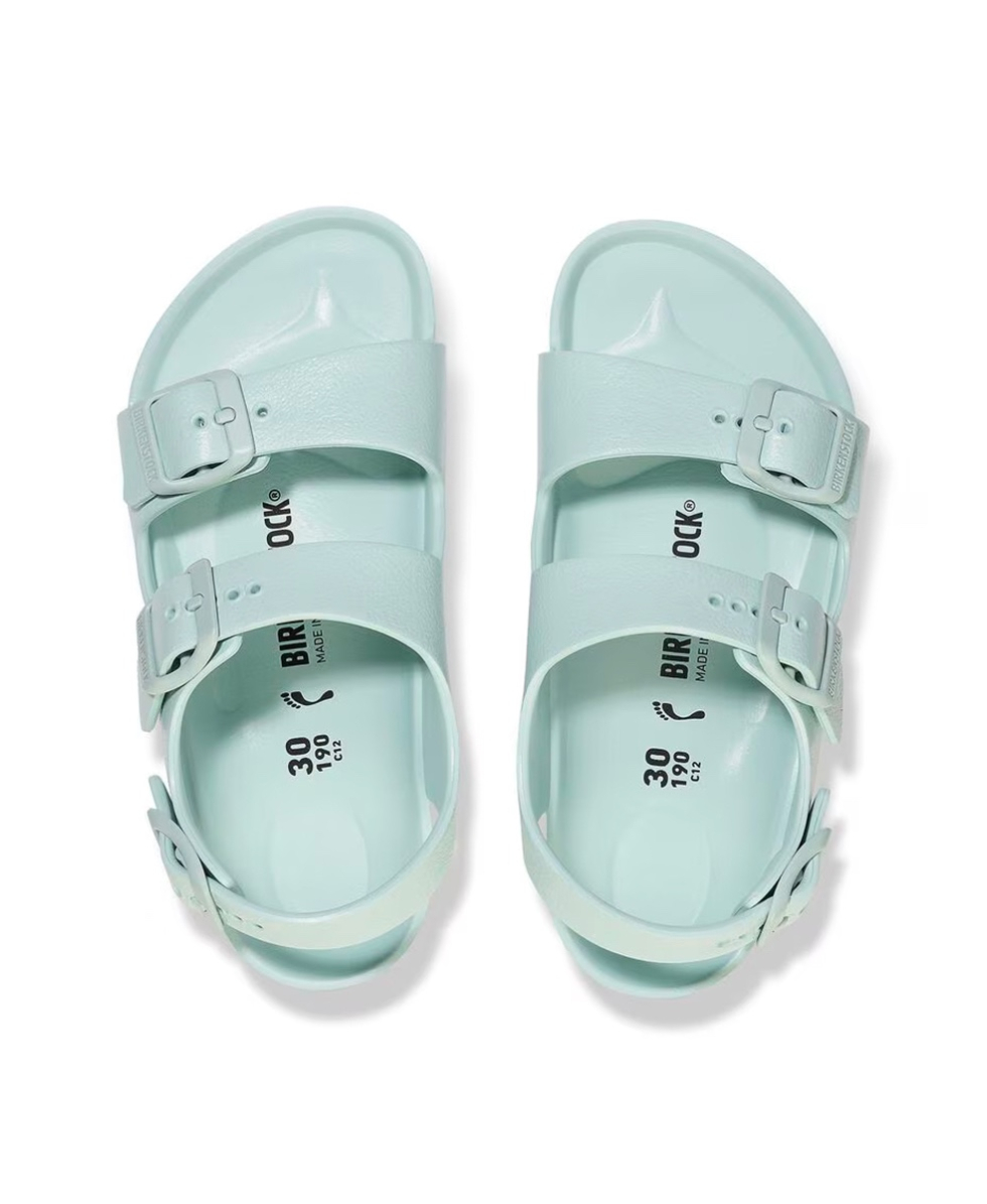 BIRKENSTOCK - SANDALO KIDS - MILANO SURF GREEN - 1026751