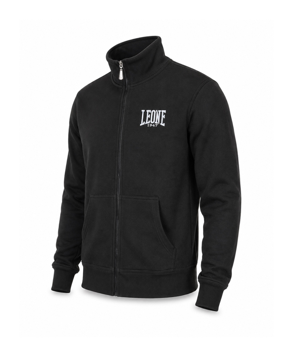 LEONE - FELPA - MAN TRUCK ZIPPED FLEECE - LSM572-09 - BLACK