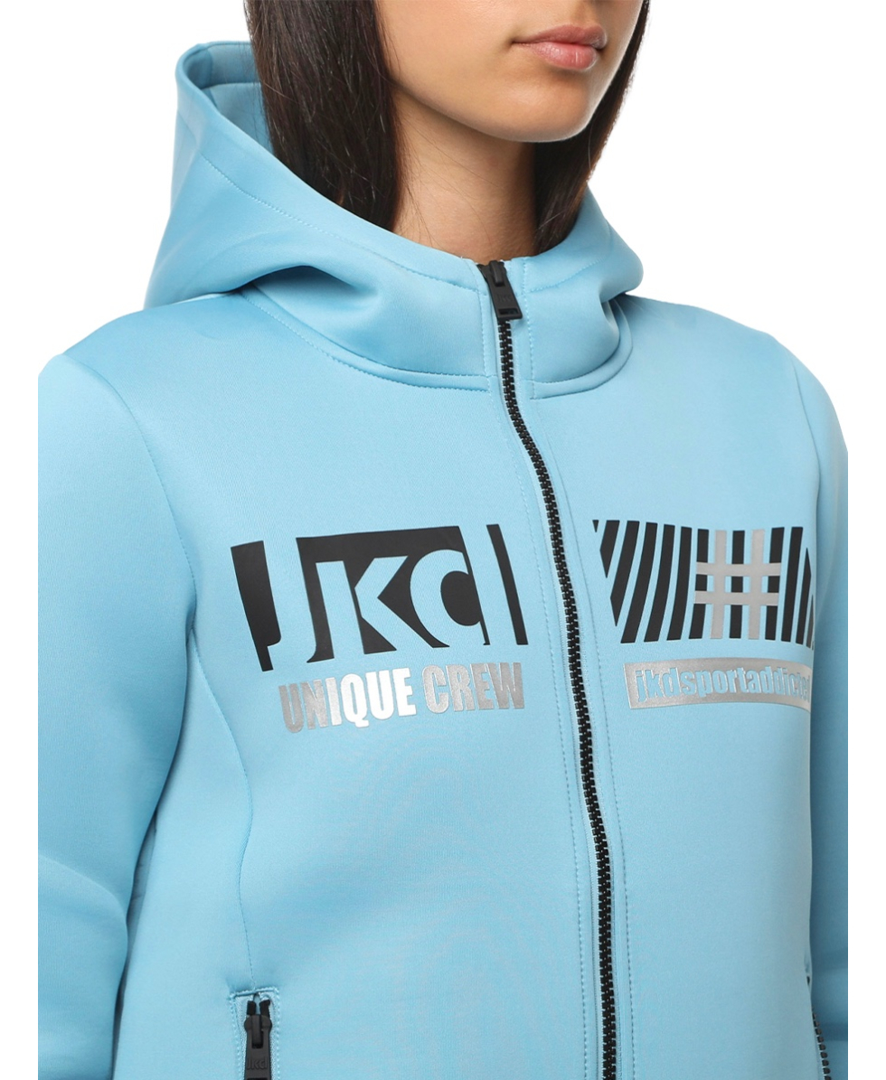 JAKED - FELPA DONNA - SIDERALIS - JKFL5N501D - LIGHT BLUE/BLACK