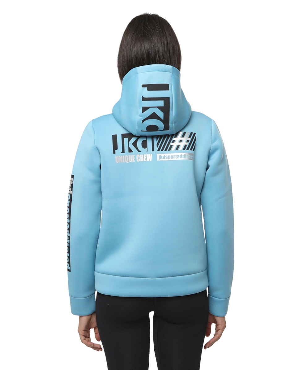 JAKED - FELPA DONNA - SIDERALIS - JKFL5N501D - LIGHT BLUE/BLACK