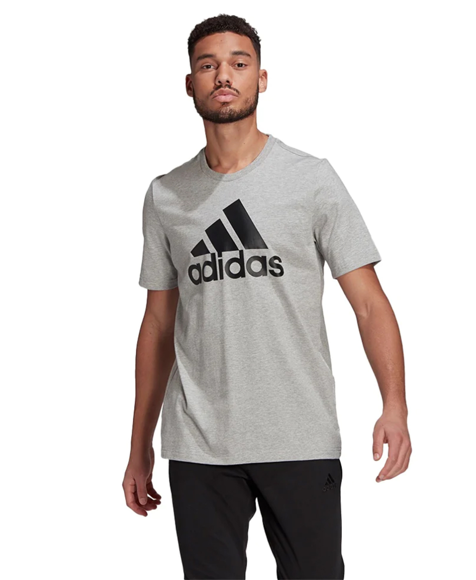 ADIDAS - T-SHIRT UOMO - ESSENTIALS BIG LOGO - GK9123 - GREY/BLACK