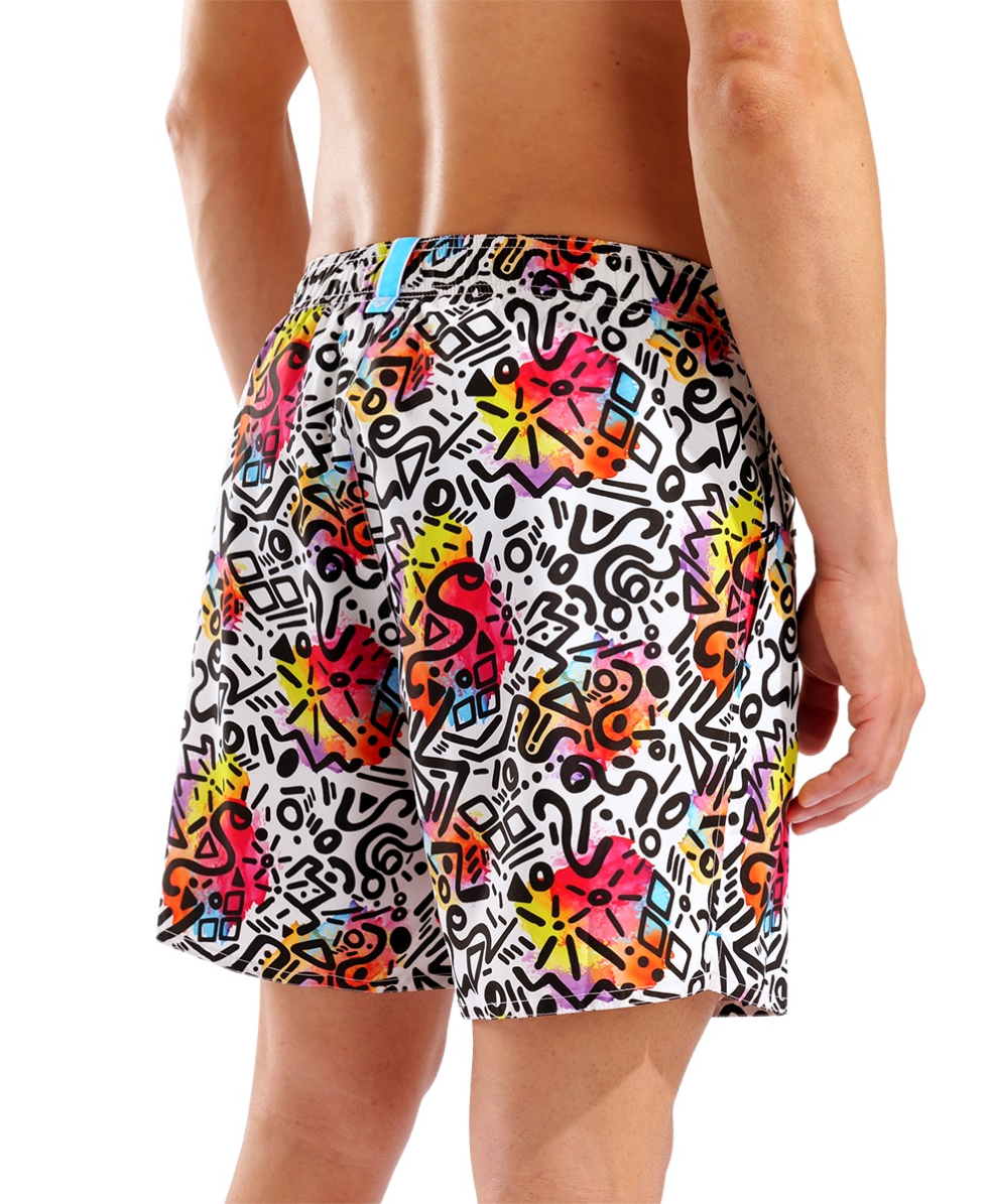 ARENA - COSTUME SHORT - WATER PRINTS BEACH SHORT - 007153150 - GRAFFITI