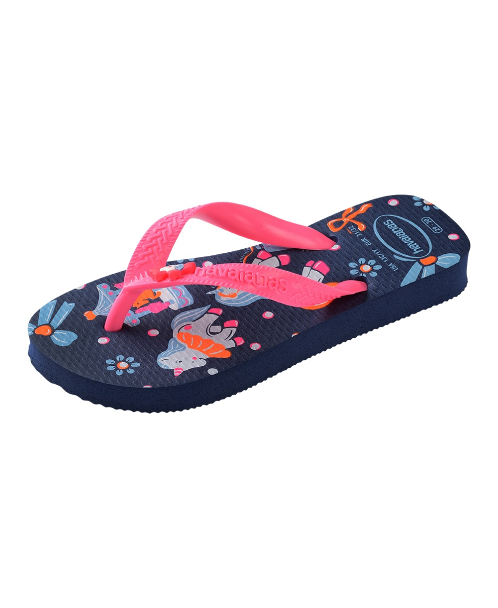 HAVAIANAS - INFRADITO JUNIOR - KIDS FANTASY - 4103405-5557 - NAVY BLUE/PINK