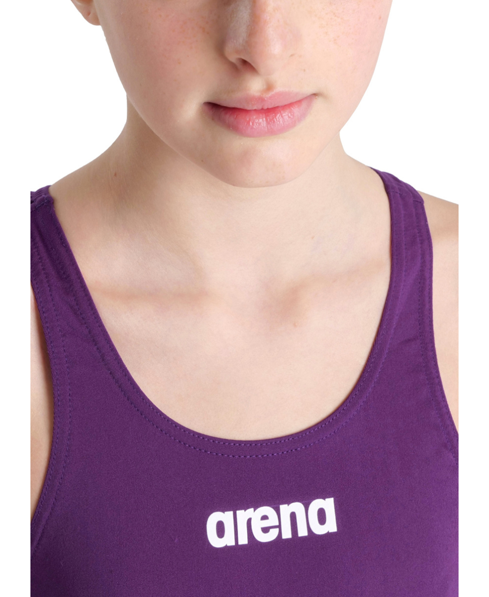 ARENA - COSTUME INTERO BIMBA - TEAM SWIM TECH SOLID - 004764911 - PLUM