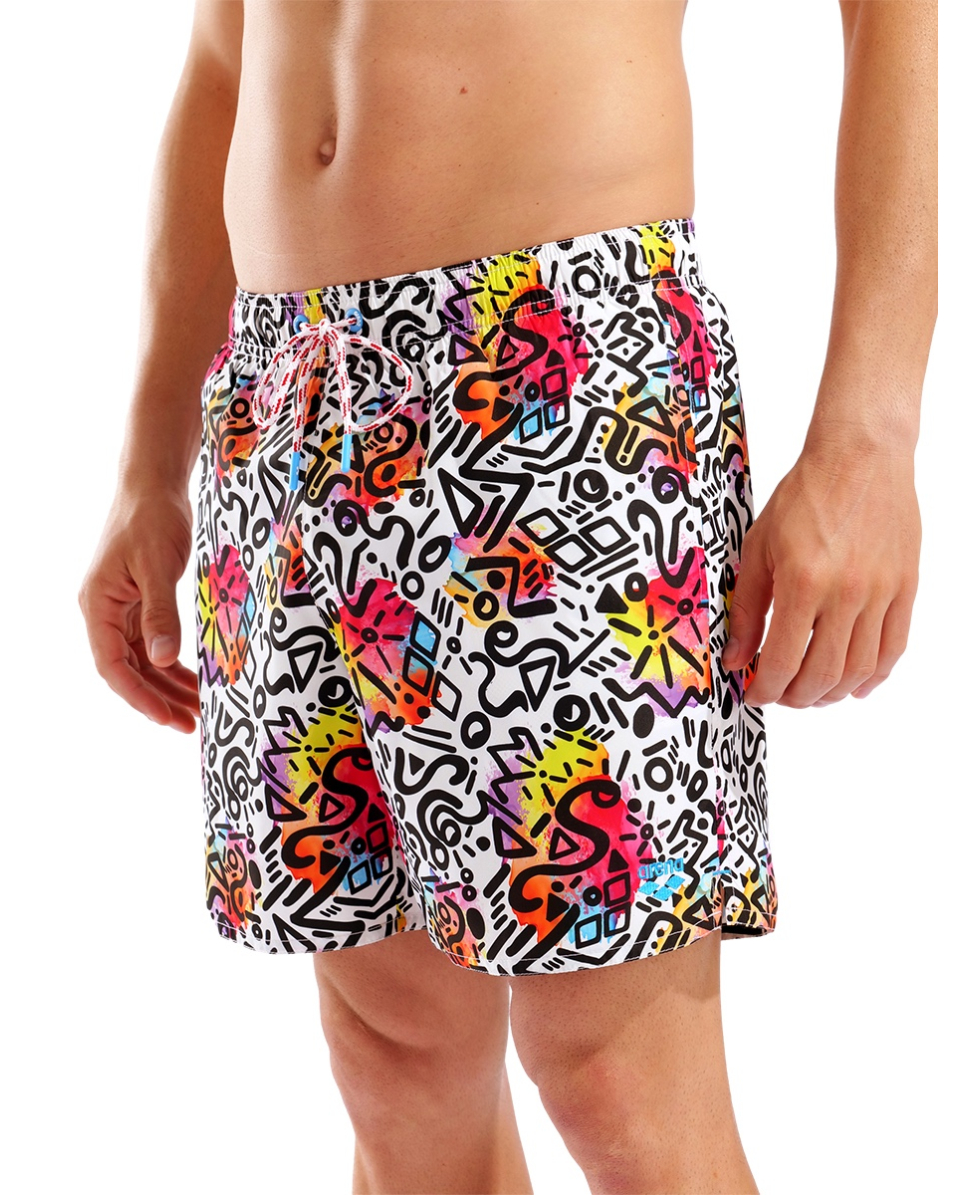 ARENA - COSTUME SHORT - WATER PRINTS BEACH SHORT - 007153150 - GRAFFITI