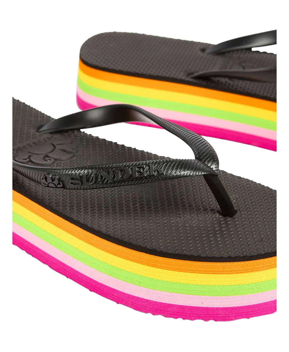 SUNDEK - INFRADITO DONNA - KOA FLIP FLOP - AW380ASEL000-00402 - BLACK